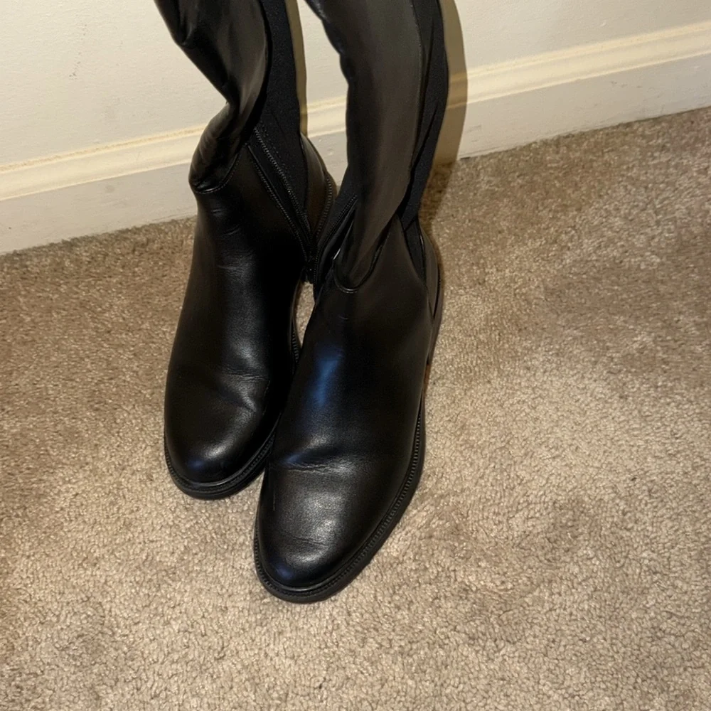 BLACK HIGH BOOTS - SIZE 7 / PURCHASED FROM TARGET - worn a few times